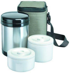 Nádoba 1 l + 2 x obal ISOSTEEL